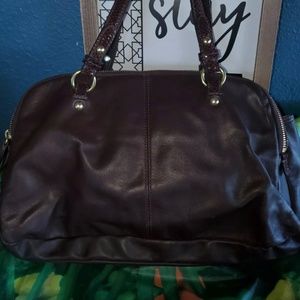 COACH Penelope BROWN Leather Purse Satchel Shoulder Bag